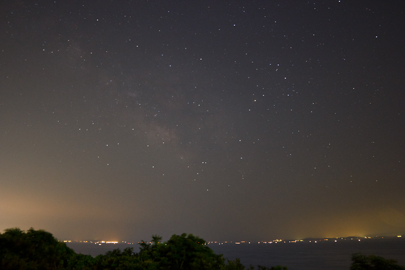 知多半島での天の川 桜公園 まほろばの星空